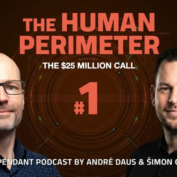 Episode 1 cover with hosts Simon Gajdosik and André Daus and the episode title 'The $25 Million Call'